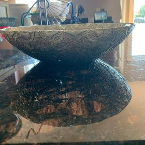 Metal decor bowl